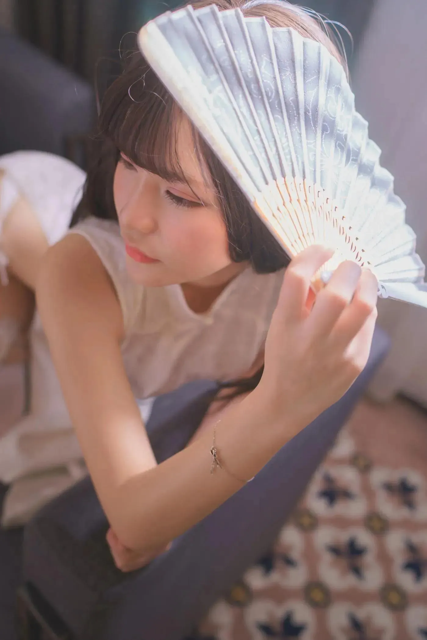 前羽 – NO.05 白丝旗袍 [17P]插图9